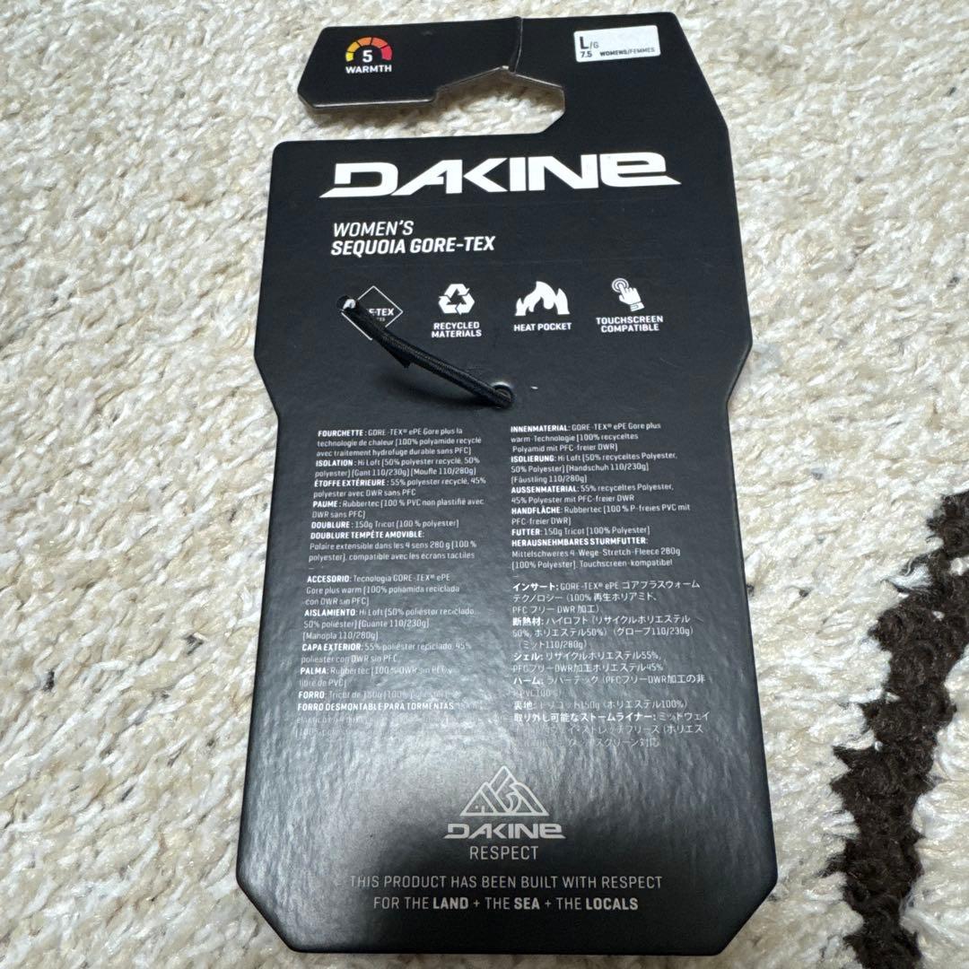 DAKINE ゴアテックス グローブ Lサイズ ピンク　タグ付き 新品未使用品