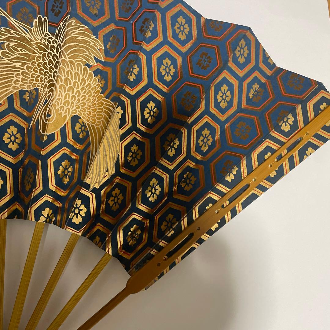 8 舞扇 観世流 能楽御舞扇子司 十松屋福井謹製　豪華 金箔 記念品