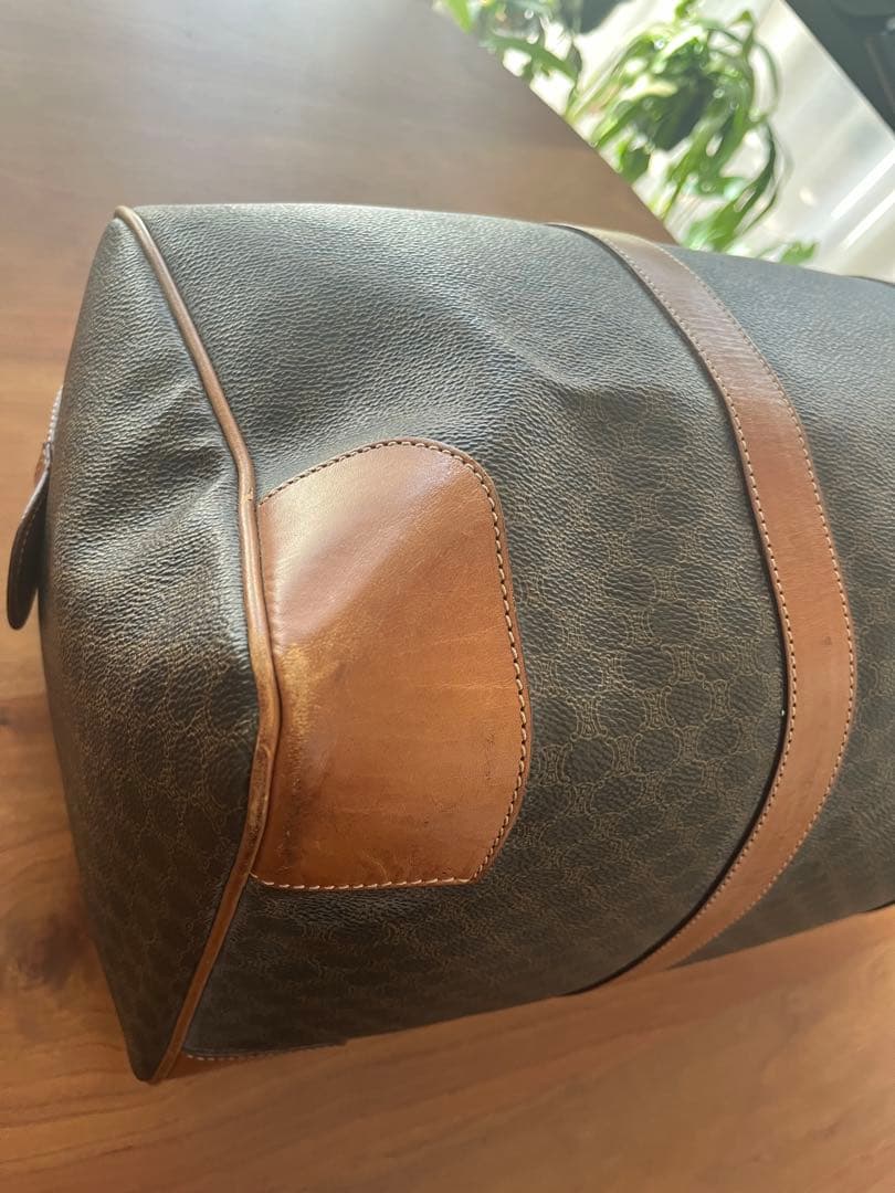 CELINE オールド セリーヌ マカダム ボストンバッグ ヴィンテージ