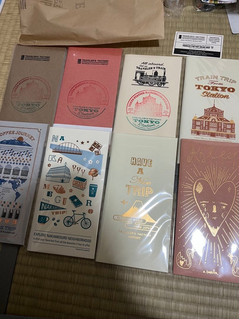 トラベラーズファクトリー東京＋成田空港限定+中目黒スターバリフィル　8種類セット