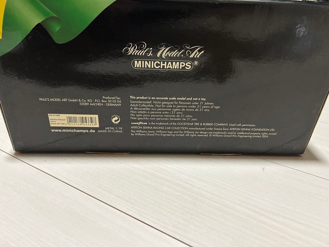 1/18 ウィリアムズルノー FW14 マンセル セナ　ミニカー