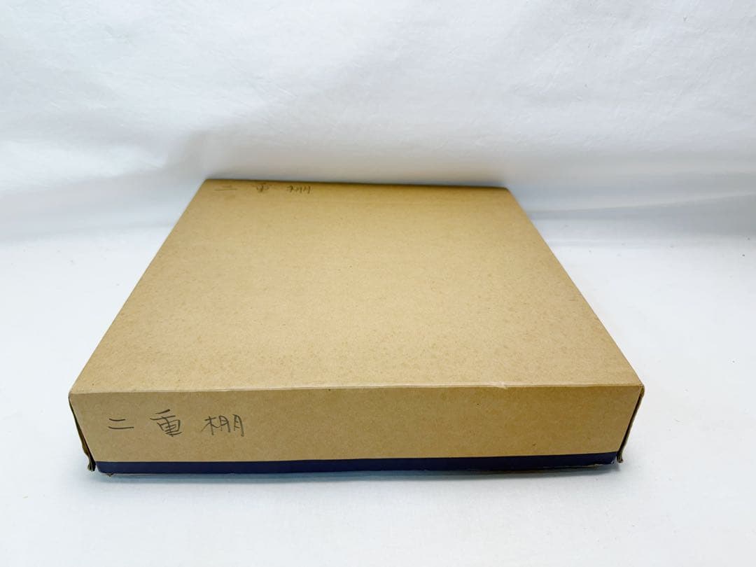 茶道具 溜塗 二重棚 茶棚 組み立式 元箱