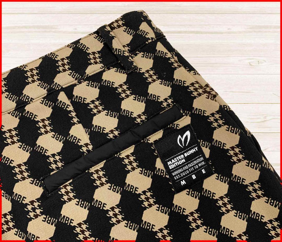 【新品】マスターバニーゴルフスカートボンディングプリント5ポケットベージュ0S