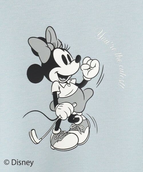 【新品未使用】23区ゴルフ ディズニーコラボスウェットプルオーバー I サックス