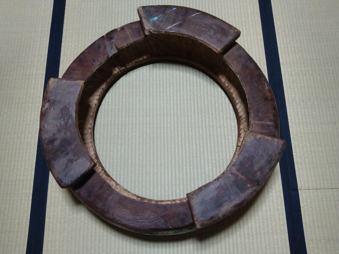 火鉢 杉（おそらく屋久杉）直径約80cm 五徳付き