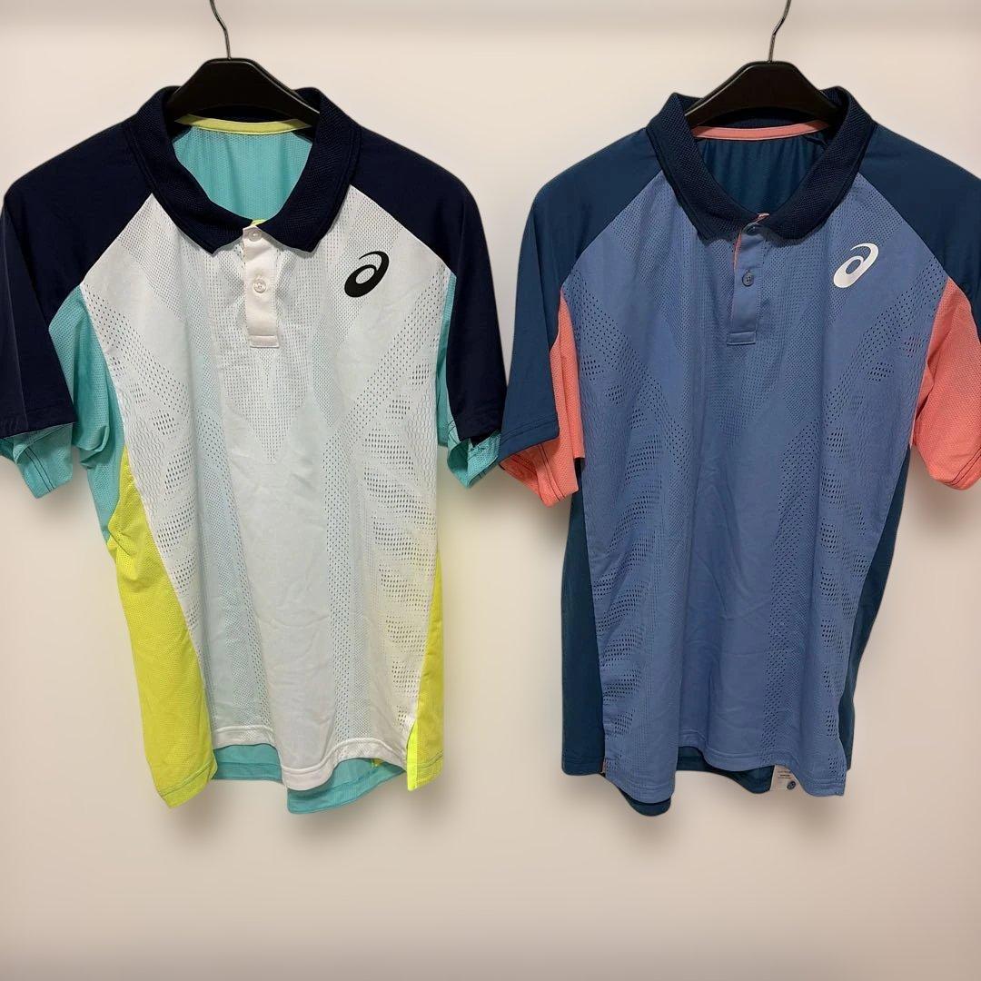 ※ピンクの猫！asicsウエアまとめ売りアシックス テニスウエア5枚セット