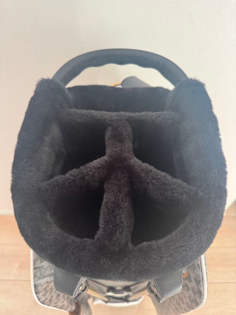 Resurrection 柄キャディバッグ ブラック ホワイト グレー スタンド