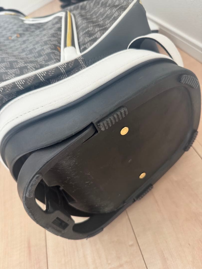 Resurrection 柄キャディバッグ ブラック ホワイト グレー スタンド