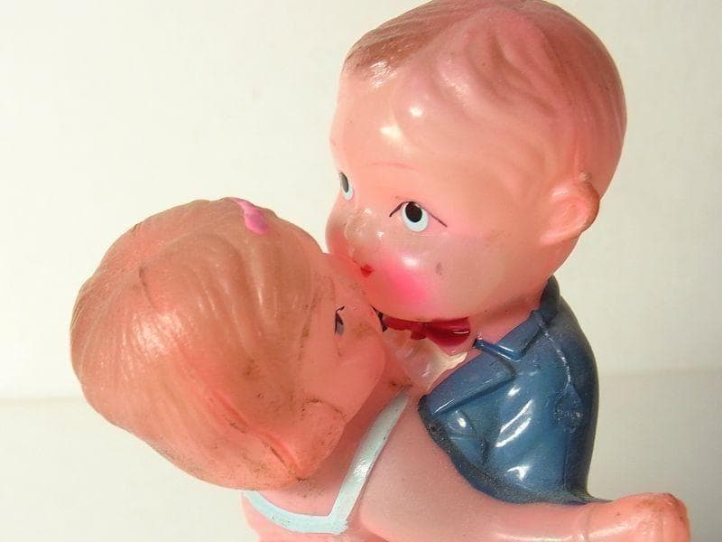 ダンシング カップル セルロイド おもちゃ 占領下日本製 ゼンマイ 戦後の昭和