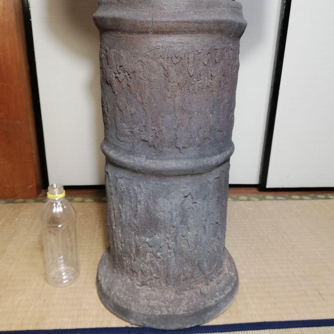 【引取限定】明治大正期 備前焼 灯籠 オブジェ ガーデニング 希少 陶彫 置物