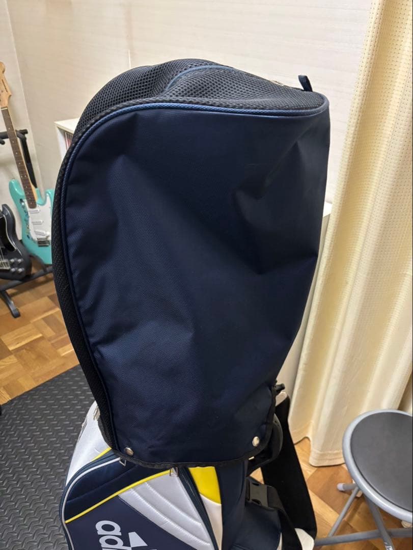 adidas ゴルフバッグ ネイビー/ホワイト/イエロー
