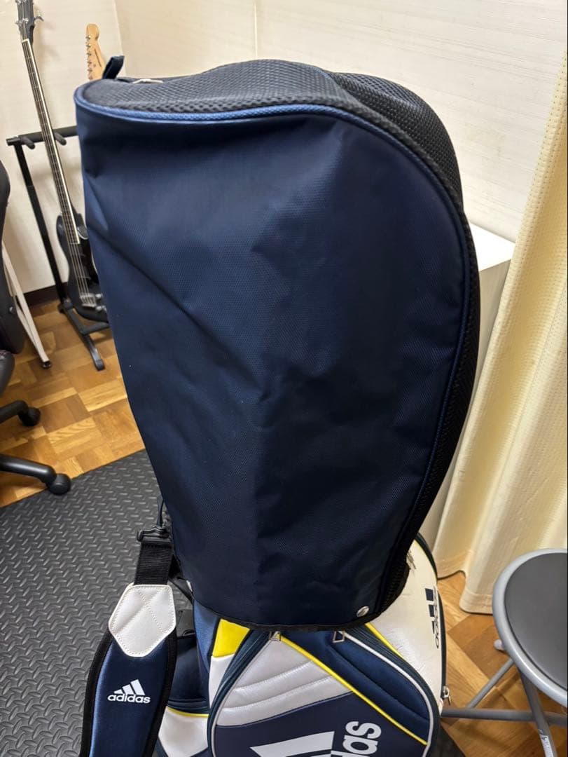 adidas ゴルフバッグ ネイビー/ホワイト/イエロー
