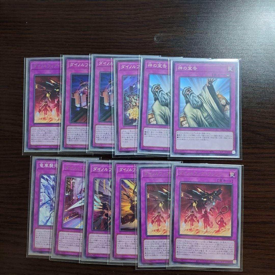 遊戯王【竜華ダイノルフィア】デッキ スリーブ付 ｄ