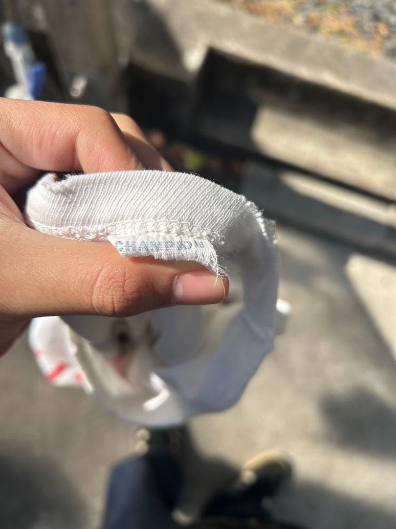 60s後期~70s前期Champion フットボールTシャツ(染み込みプリント)