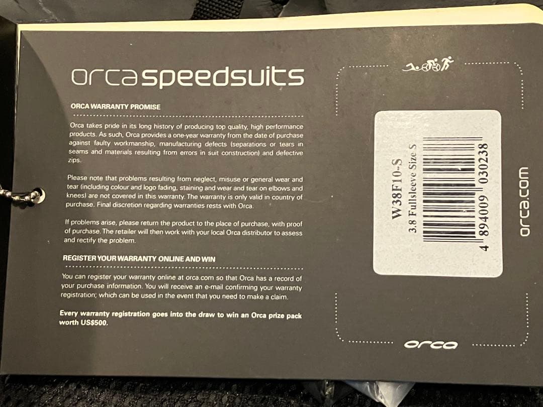 ORCA オルカ　ウエットスーツ　サイズ 3.8 女性 S サイズ