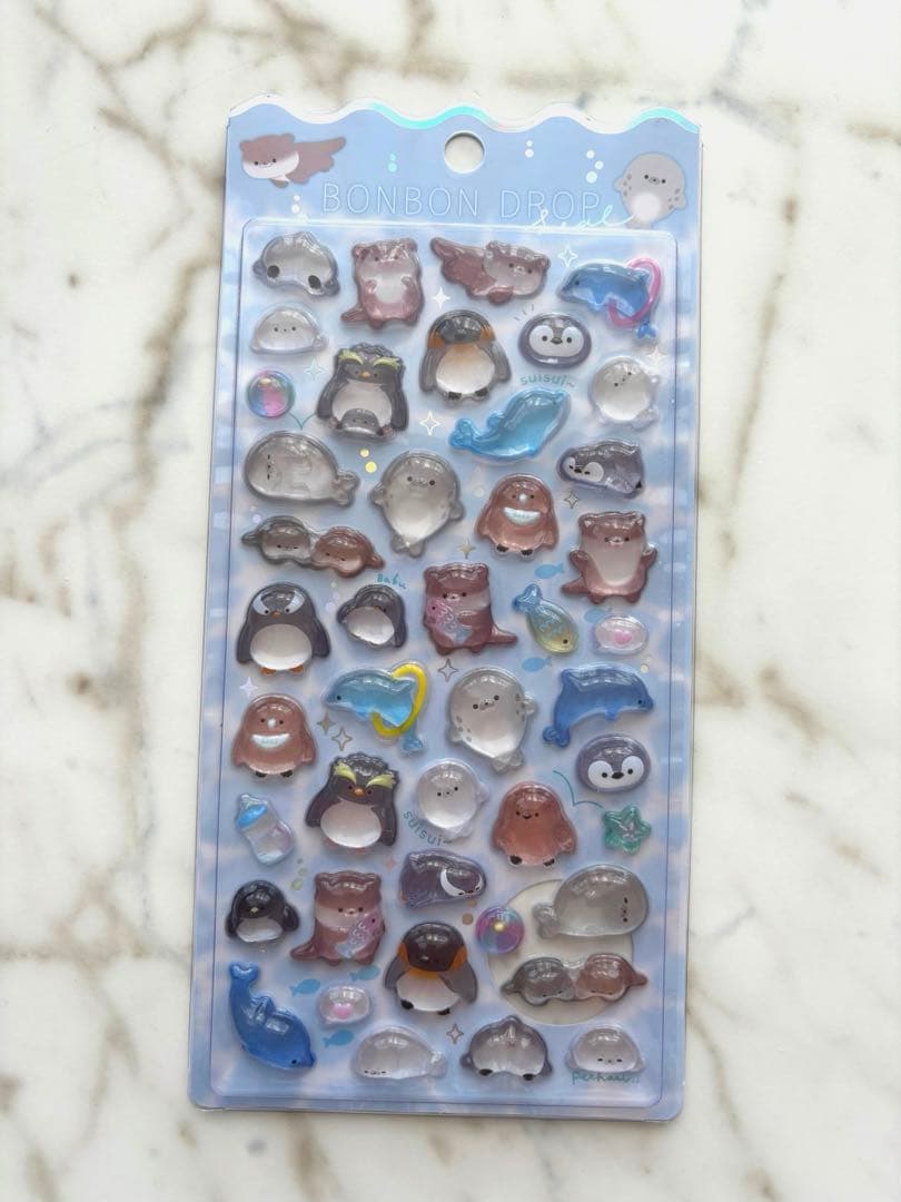 【希少】ボンボンドロップシール 水族館限定 しずくちゃん たまごっち サンリオ