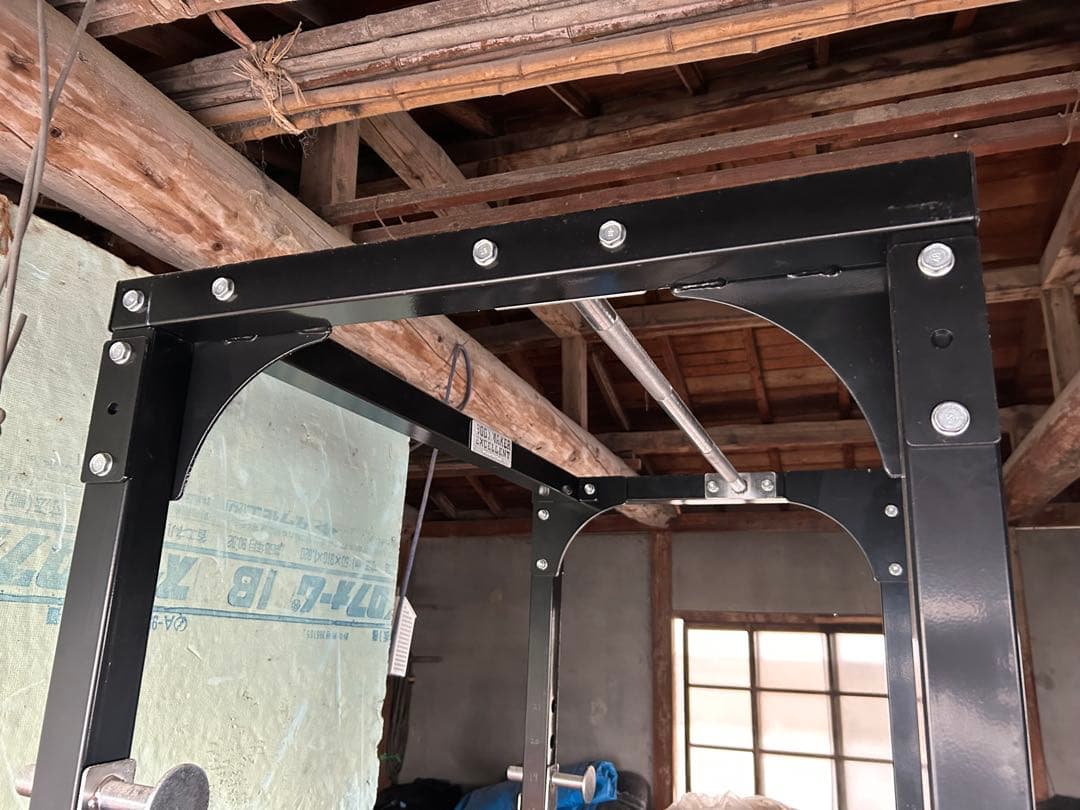 週末値下げしました　BODYMAKER パワーラック 黒　引き取り限定