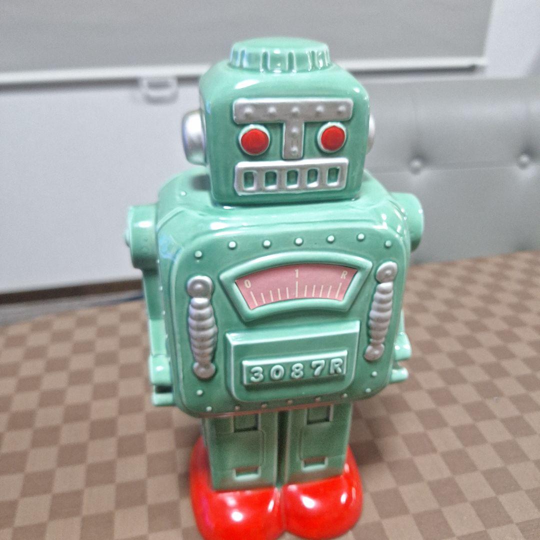 ロボット貯金箱3037 緑色と赤色