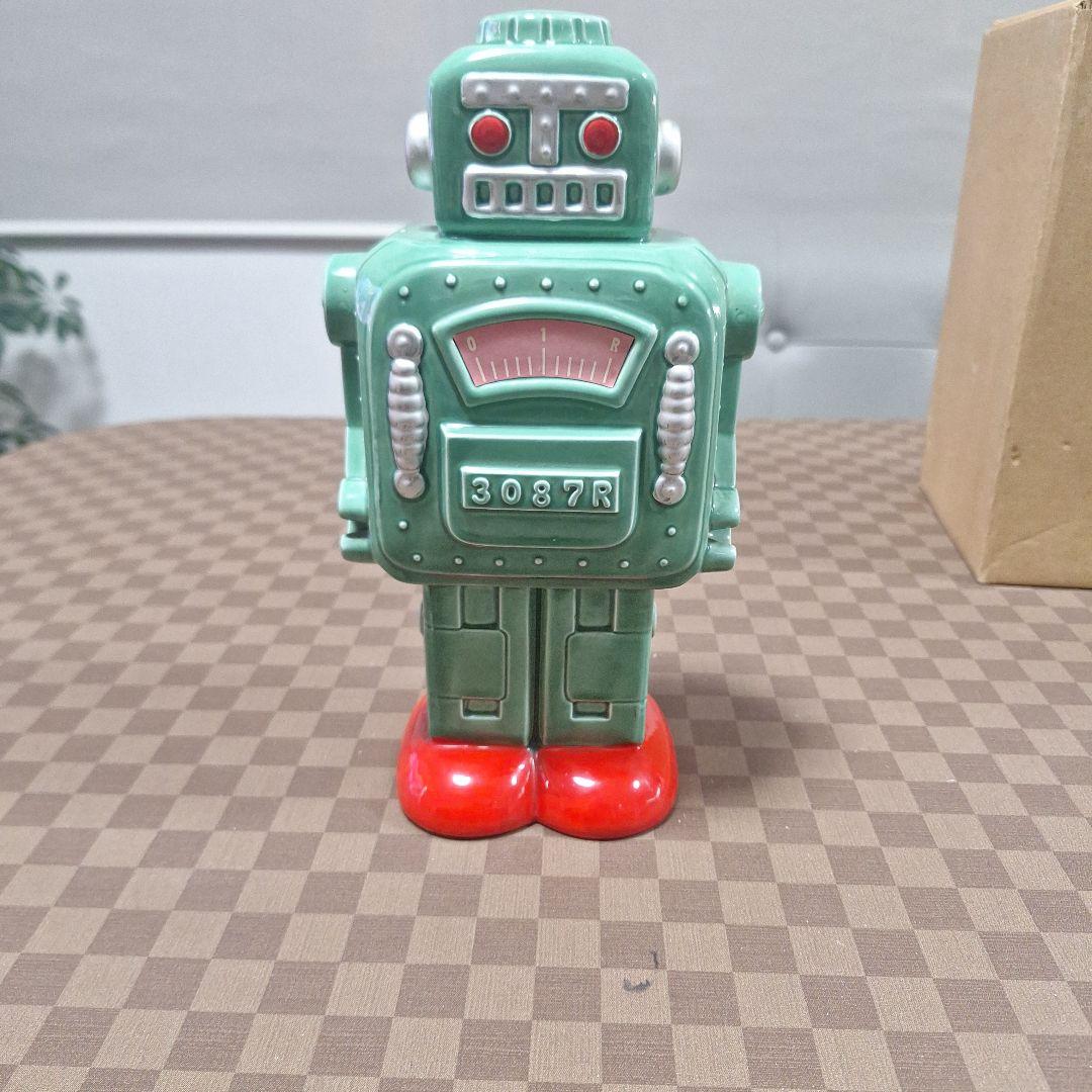 ロボット貯金箱3037 緑色と赤色