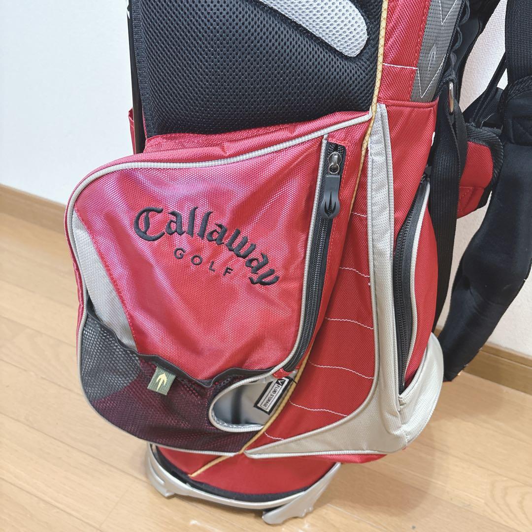 K378 Callaway スタンドキャディバック 赤 軽量