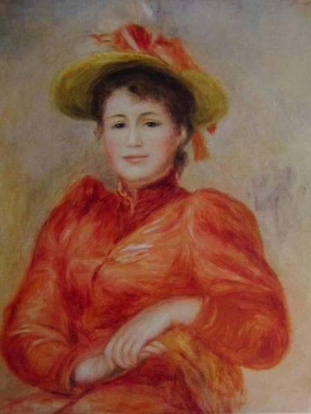 ルノワール、「JEUNE FEMME AU CORSAGE ROUGE」