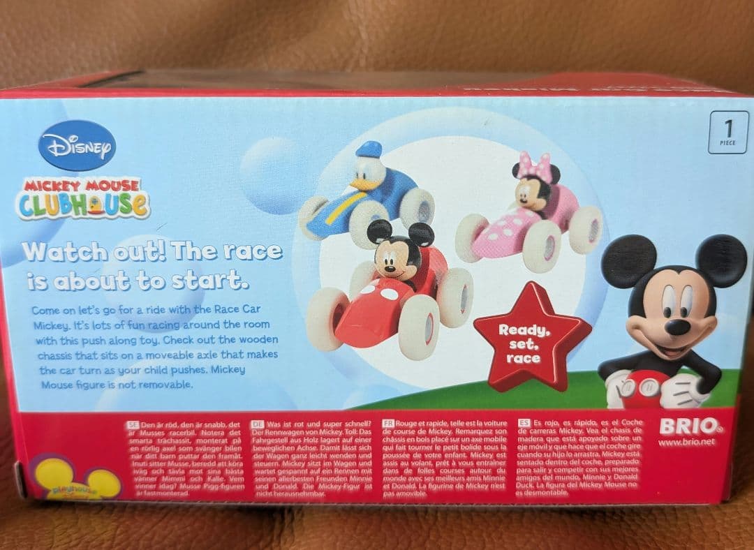 新品　ディズニー　ブリオ　レースカー　ミッキー　クラブハウス