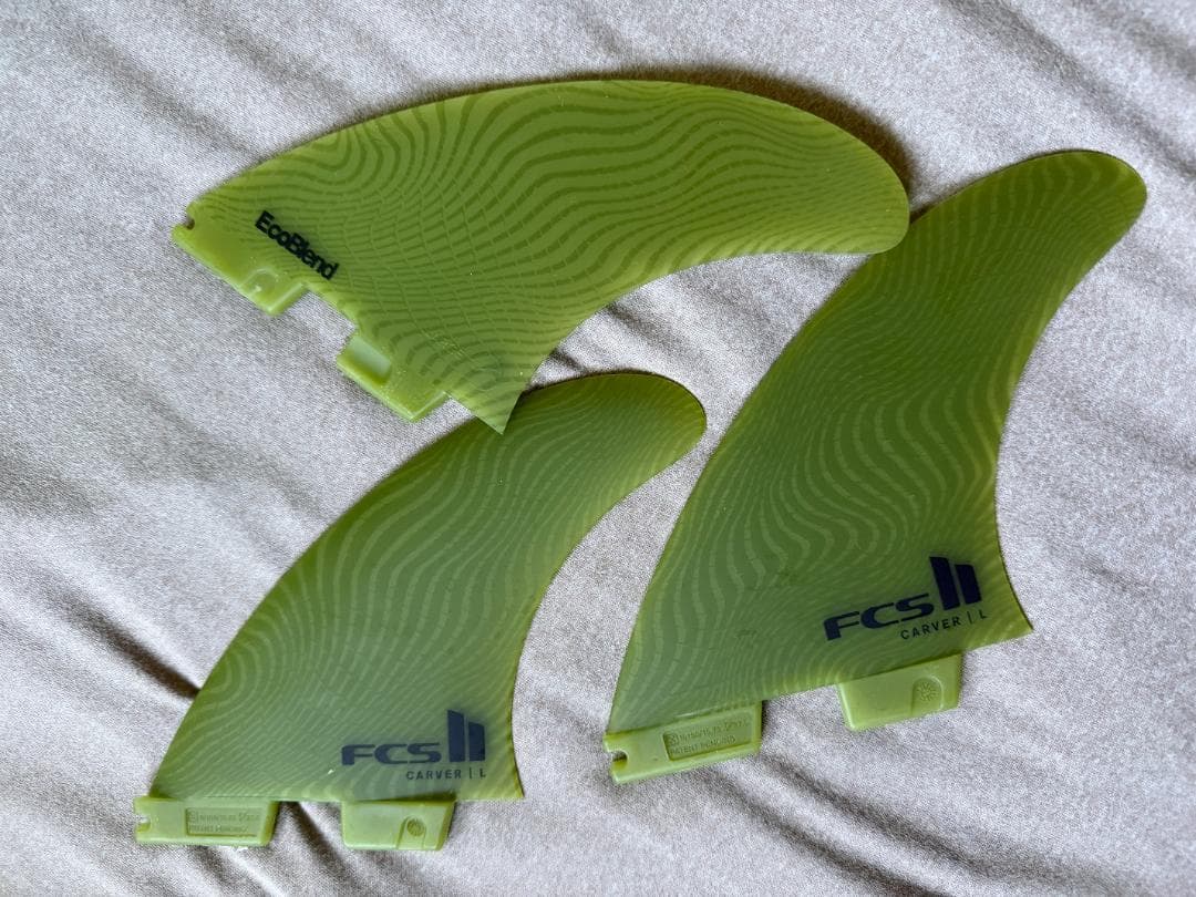 FCS II Carver トライフィン L 3枚セット グリーン