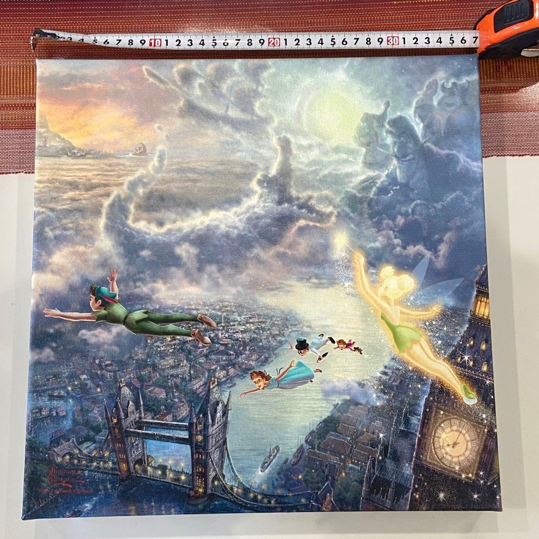 トーマスキンケード ディズニー　ピーターパン　キャンバス　絵画