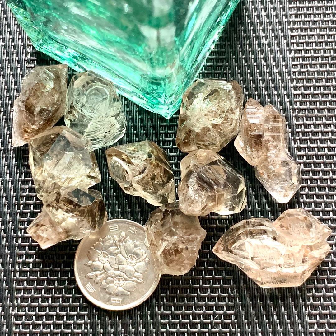 ペトロレアムクォーツ(特大)5個セットw-2/蛍光水晶