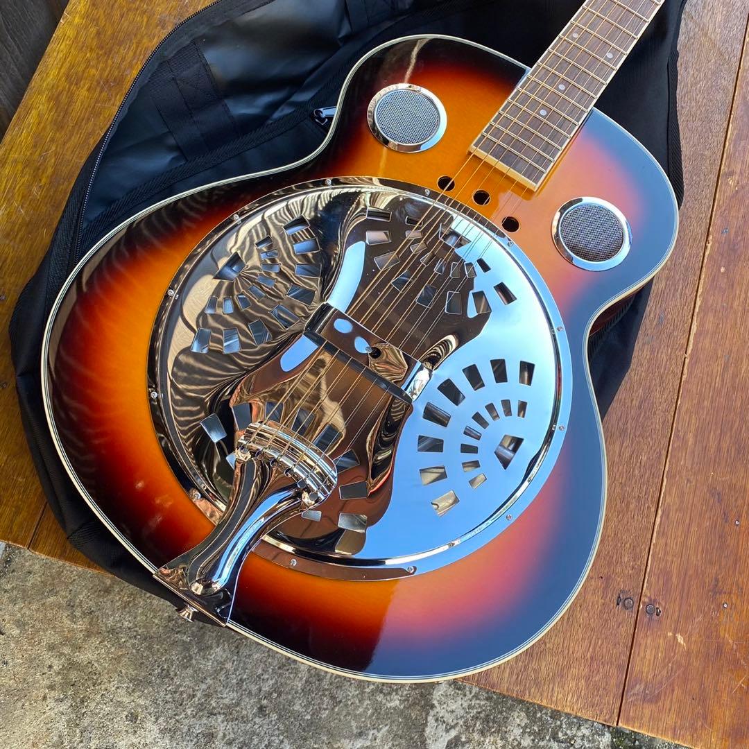 PLAYTECH RG10 エレクトリックリゾネーターギター ソフトケース付き