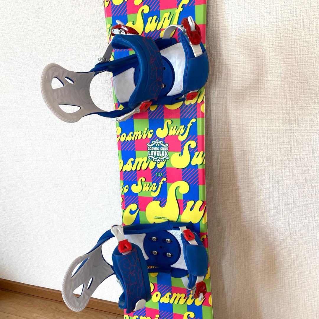 スノーボード　コスミックサーフ138cm ビンディング　ヘッドMサイズ　送料込