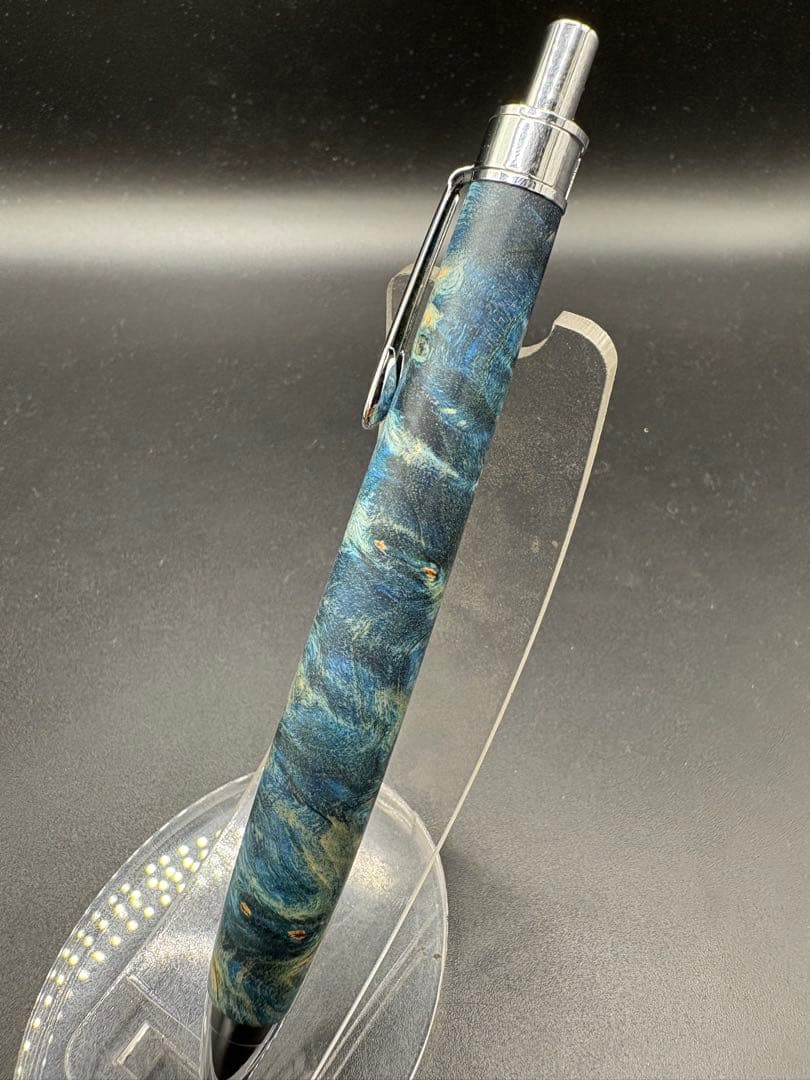 508 スタビライズドウッドバーチバール　木軸シャーペン　ボールペン