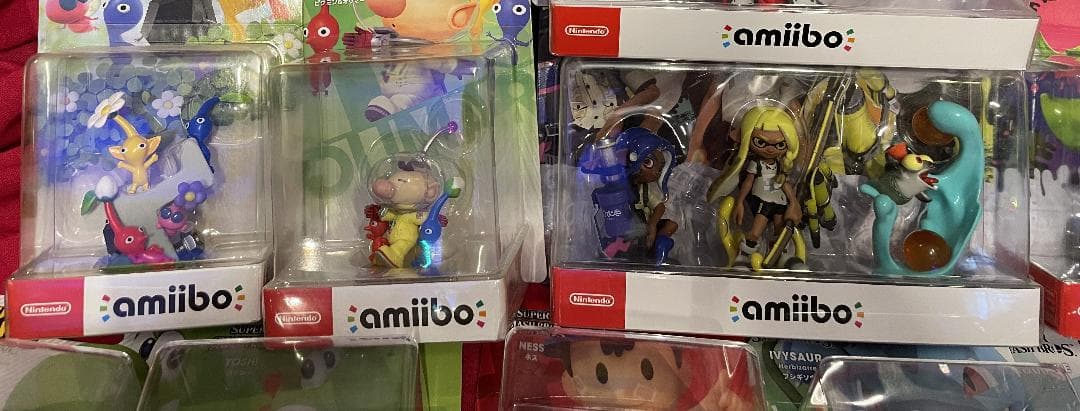 新品アミーボ amiibo ピクミン・ポケモン・スプラトゥーン等々19体セット