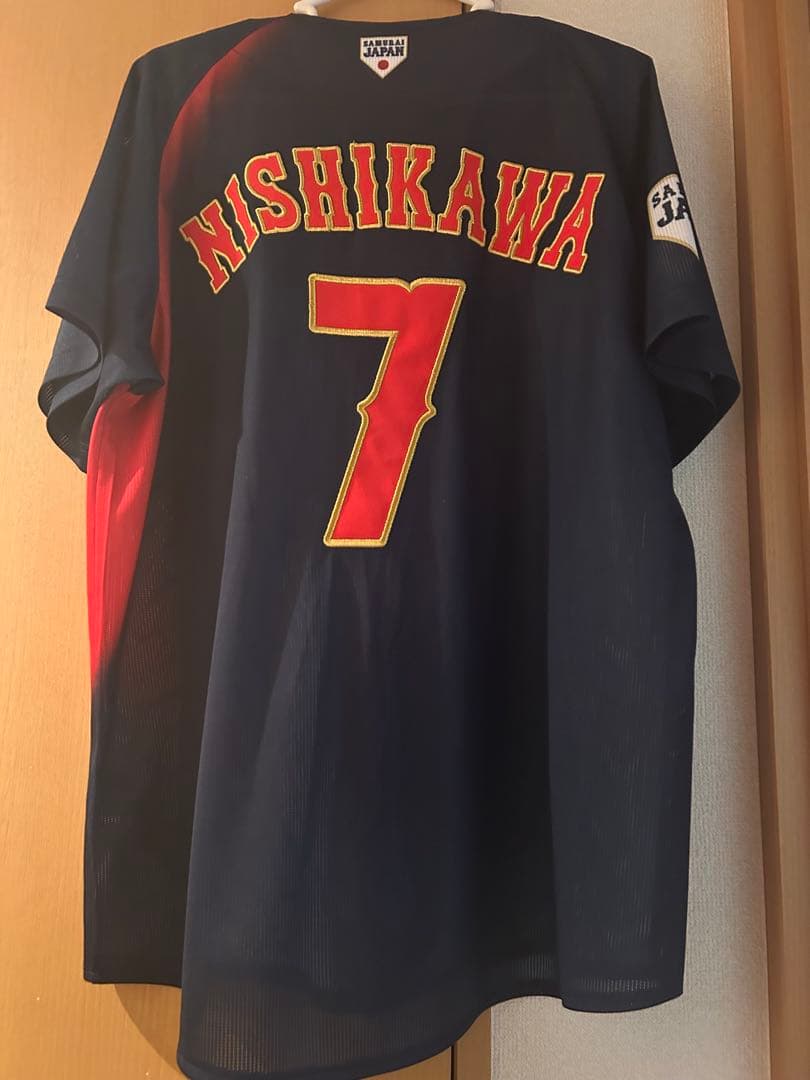 西川史礁 侍ジャパン ビジターユニフォーム Mサイズ