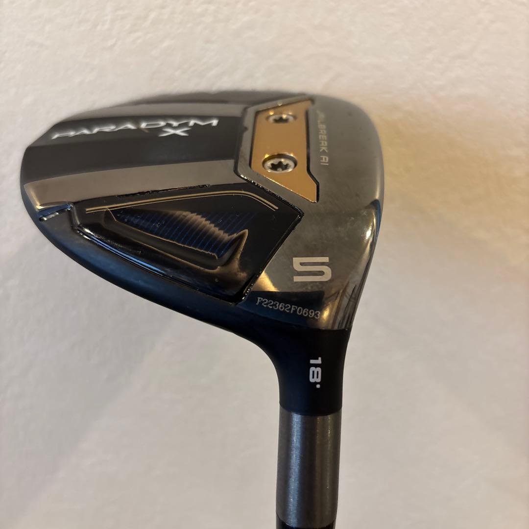 極美品Callaway PARADYM X 5W18° VENTUS 5-S
