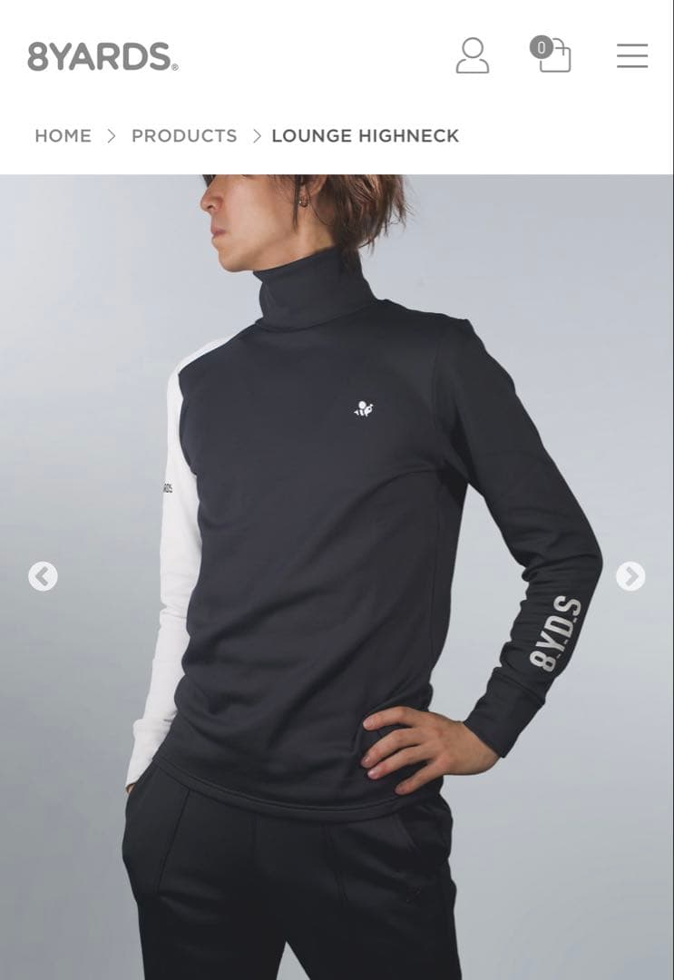 8YARDS ハチヤーズ モックネック Ｌサイズ