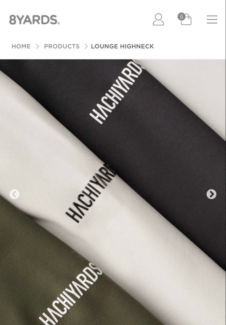 8YARDS ハチヤーズ モックネック Ｌサイズ