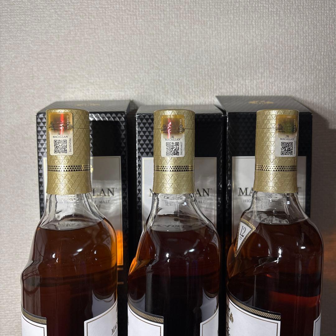 The Macallan 12年 シェリーオーク 3本セット