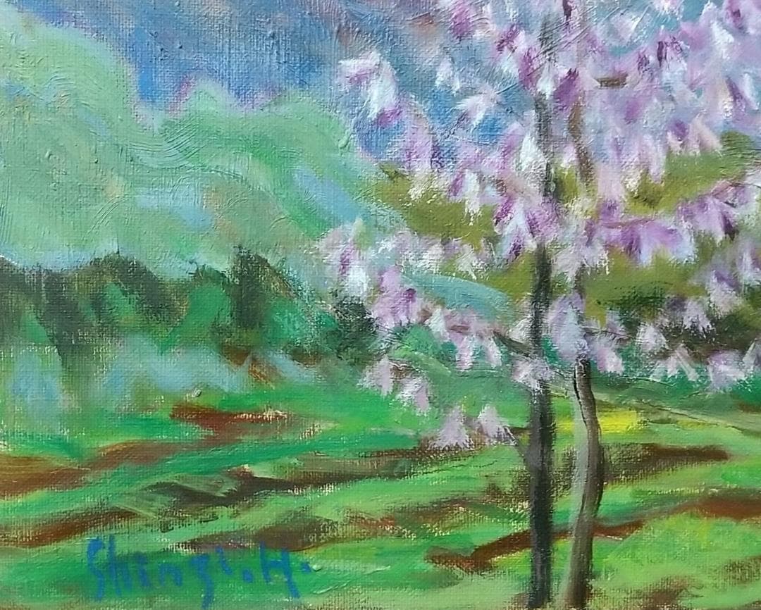 F6「妙義の里」絵画 油絵 油彩画 風景画 アート 妙義山