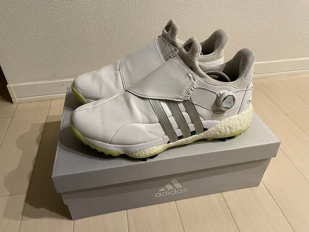【27.5cm】adidas TOUR360 22 ホワイト ゴルフシューズ