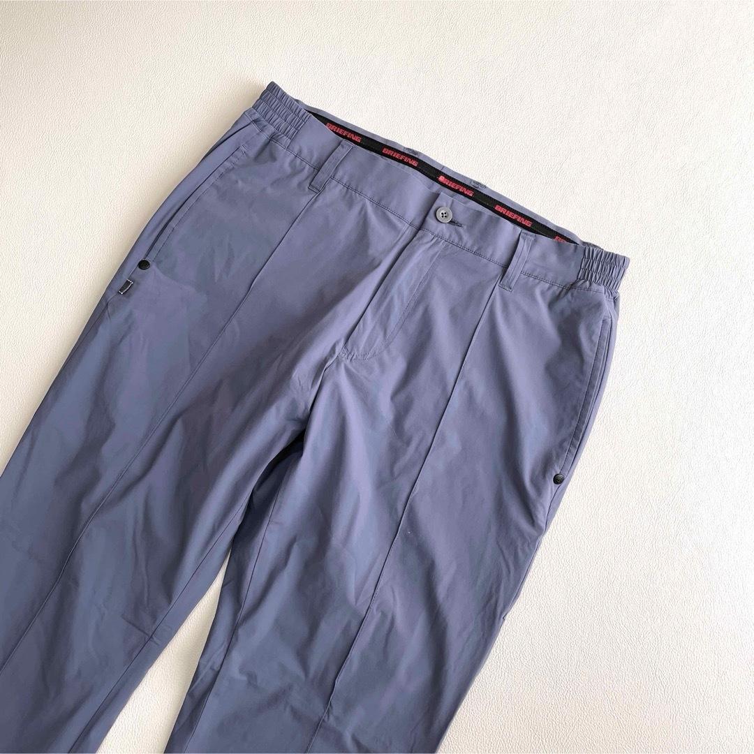 6725【美品】ブリーフィング　ストレッチパンツ　くすみパープル グレー 23年