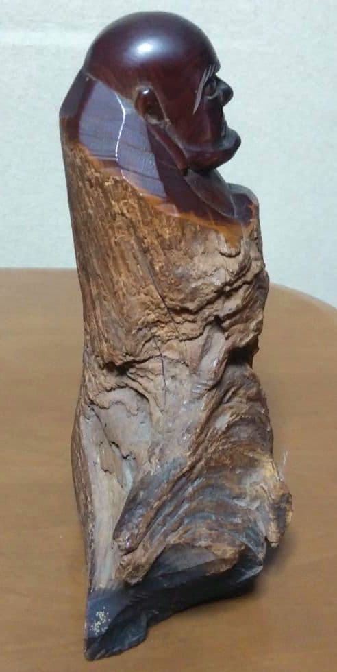 【貴重】一刀彫　達磨大師　木彫り　アンティーク　ヴィンテージ　　縁起物