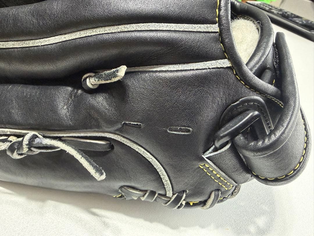 軟式野球グローブ 黒 ミズノプロ　mm型