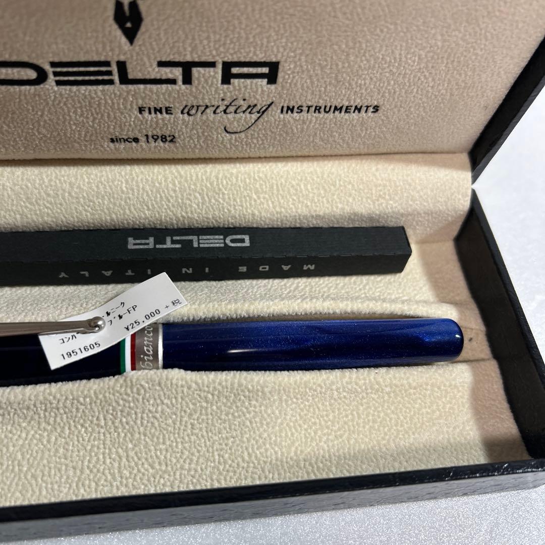新品未使用 オロビアンコ ルニーク × デルタ コラボ 万年筆 ブルー 青