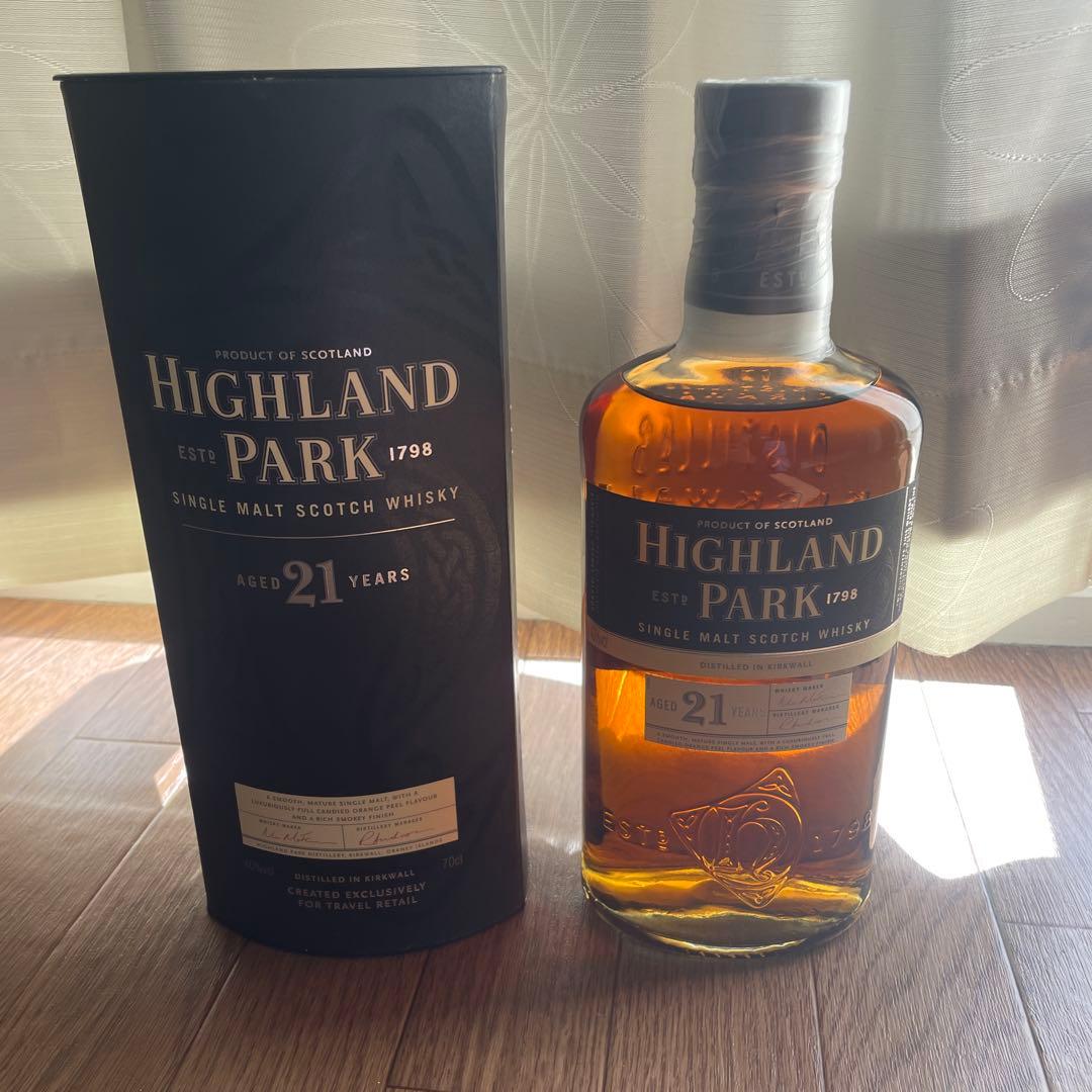 終売ボトル　ハイランドパーク 21年 700mlオールドボトル