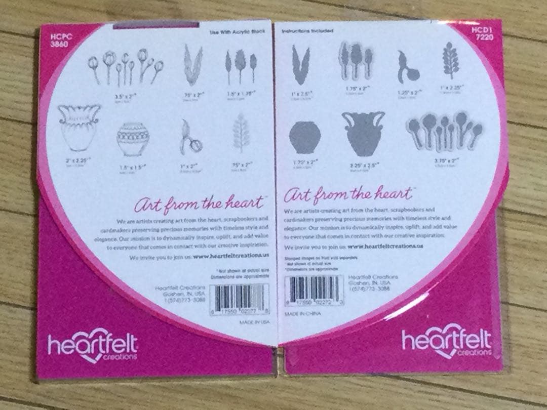 Heartfelt Creationハートフェルトクリエションス4点セットNo7