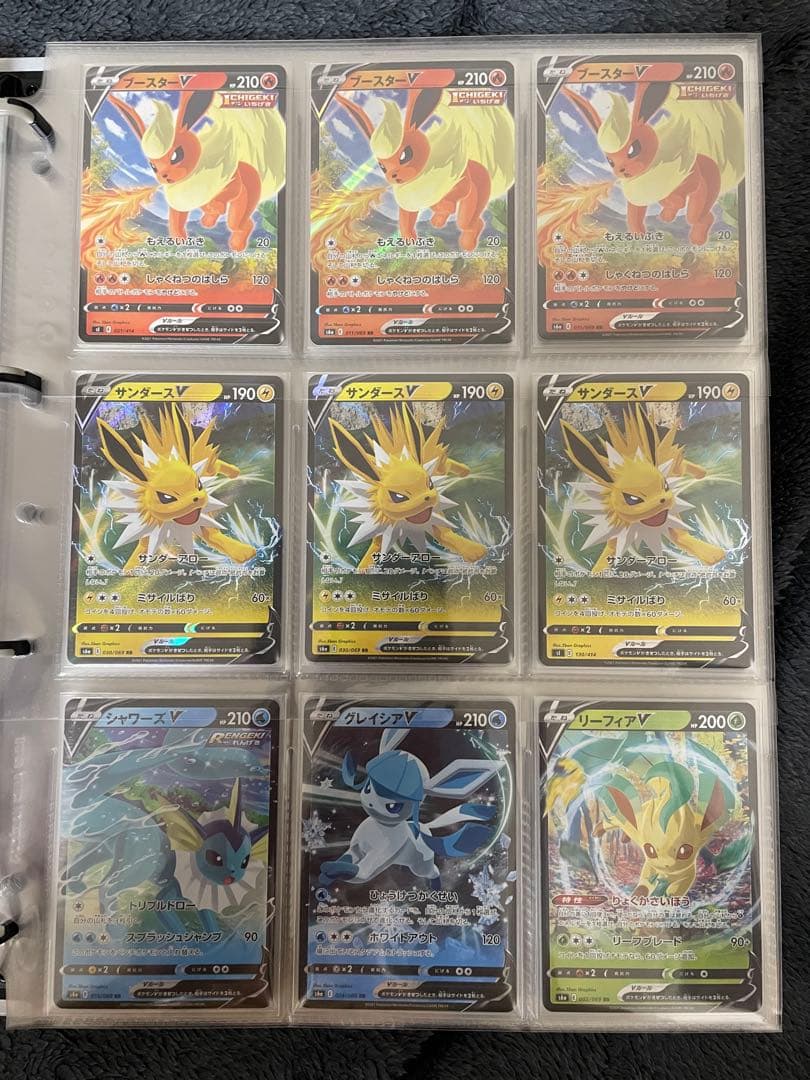 ポケモンカード　引退品　ブイズのみ　ファイル付き