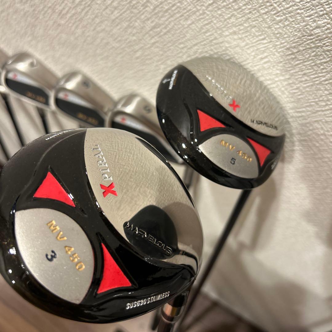 MARVELOUS Xpiral メンズ R 11本　右利き　ゴルフクラブセット