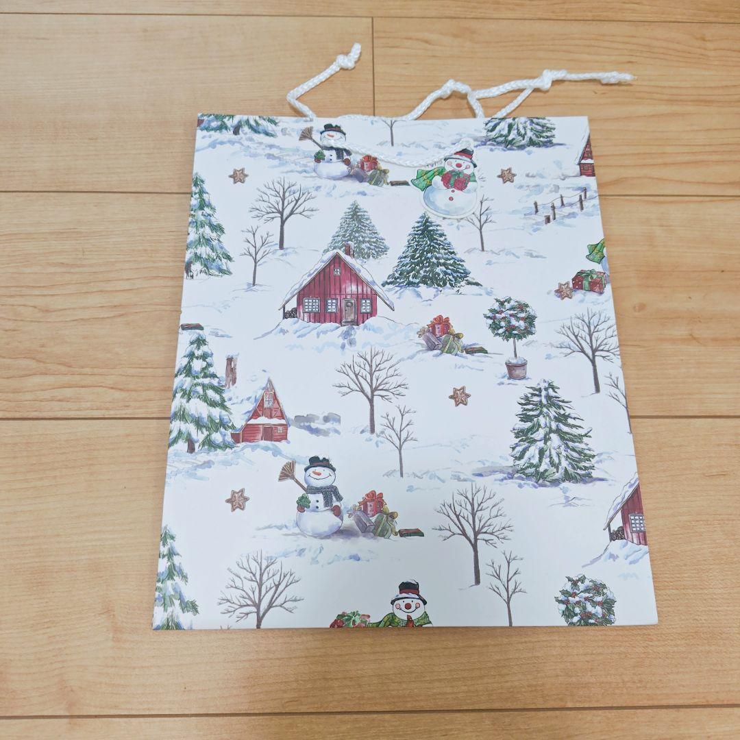 クリスマスギフトバッグ 持ち手付きクリスマストートバッグ バルク、ギフト