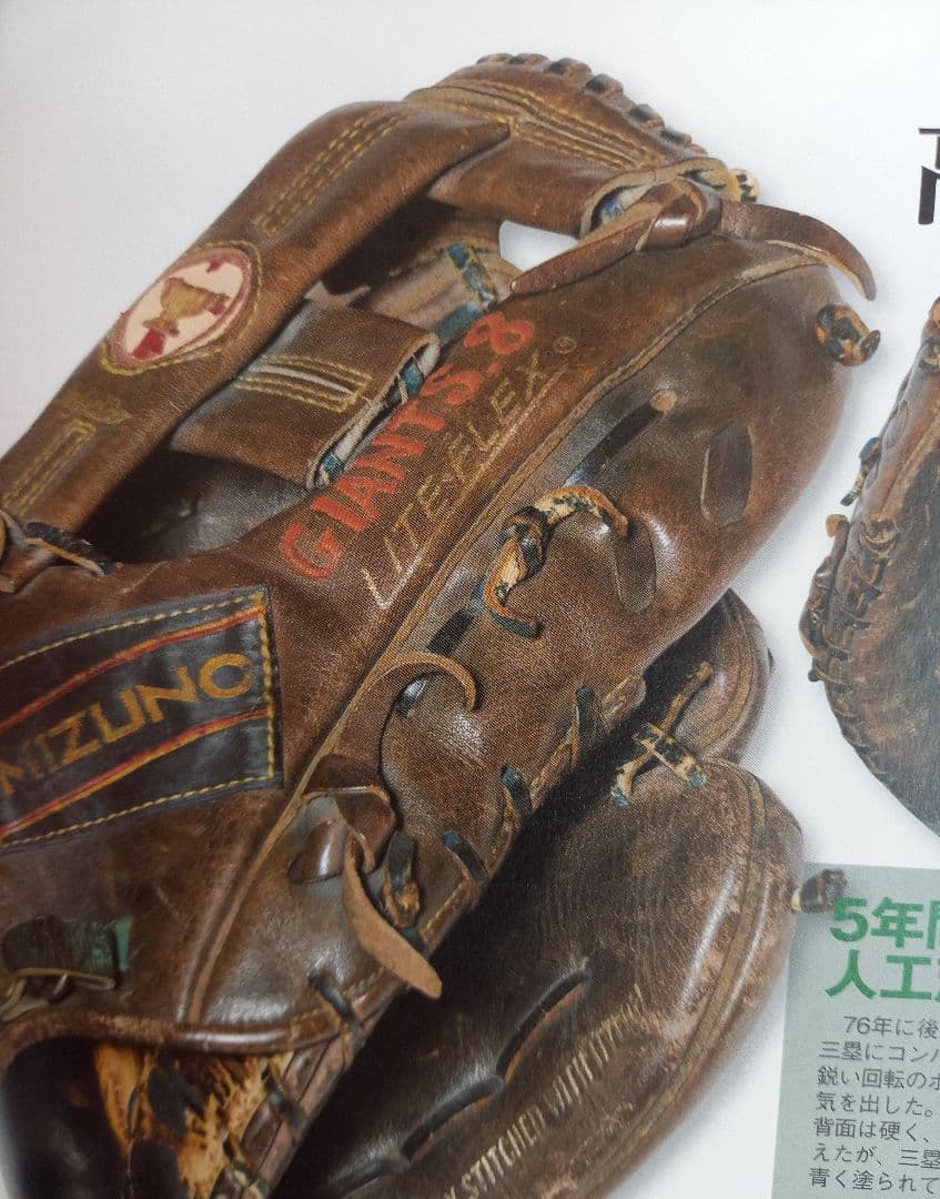 美津濃ワールドウィン 読売ジャイアンツ土井正三選手仕様グローブ 赤カップ ミズノ